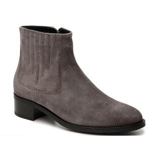 Aquatalia  Women's Oribella Size 6.5 Gray Weatherproof  Suede Ankle Boots NEW